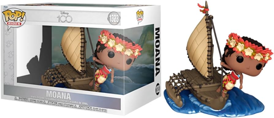 FUNKO POP RIDES Disney 100 – Super Deluxe – Moana (sul catamarano) 1323 – In Box (25 x 19cm)…x2…x12