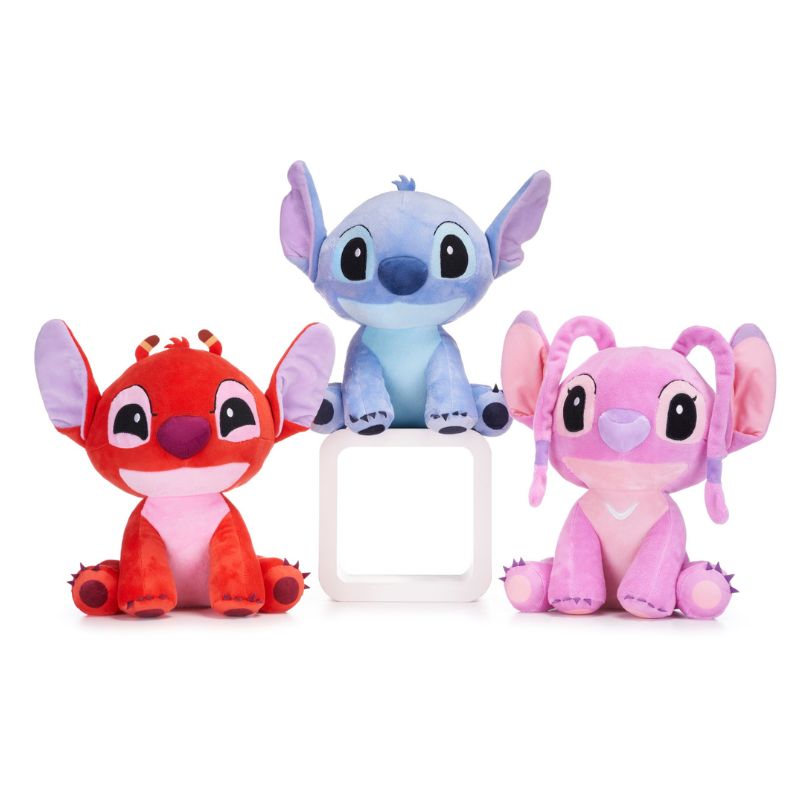 (Mis 3+) STITCH-ANGEL-LEROY New Style – Velluto Soft –  Peluche 25cm…x48