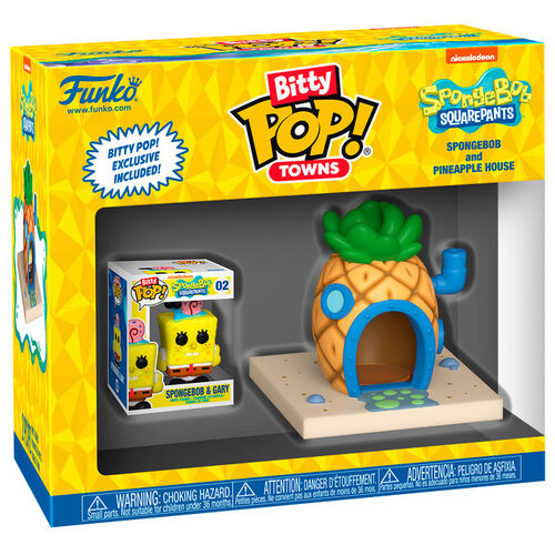 FUNKO Bitty POP Towns – Spongebob e La Casa Ananas (In box 10x11cm)…x12