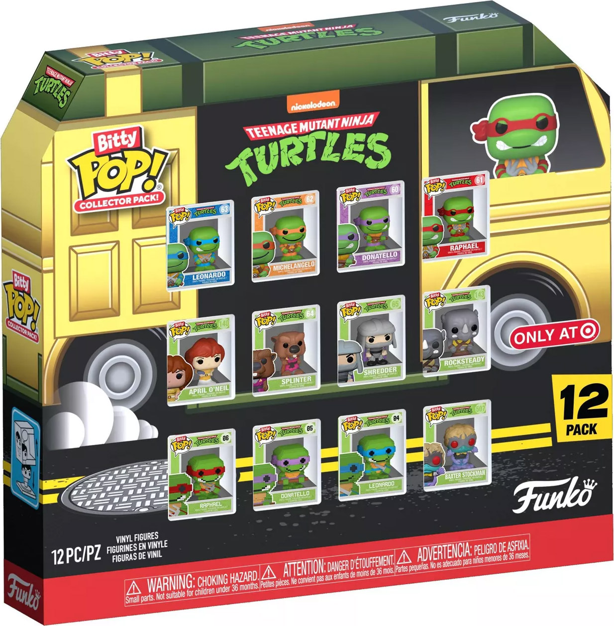 FUNKO Bitty POP Teenage Mutant Ninja Turtles – Multipack In box (28x26cm)…x12