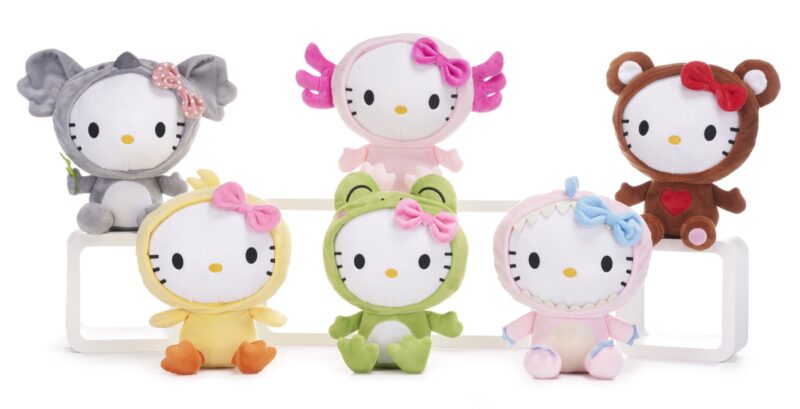 (Mis 3+) HELLO KITTY Animaletti Kawaii Peluche 26cm -6ass…x48