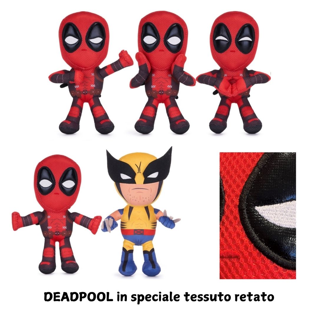 (Mis 3+) DEADPOOL 3 (Deadpool – Wolverine) Peluche 30cm 5ass…x50