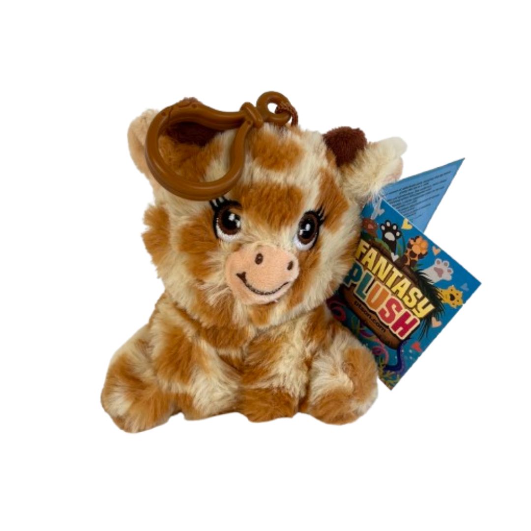 (Mis 0) BABY GIRAFFA Peluche seduto 10cm c/Bagclip…x12…x400