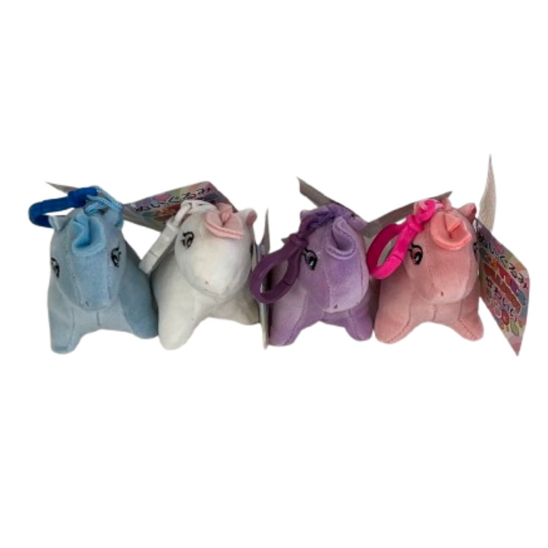 (Mis 0) UNICORNO PASTELLO Peluche Squishy 10cm c/Bagclip -4ass…x12…x600